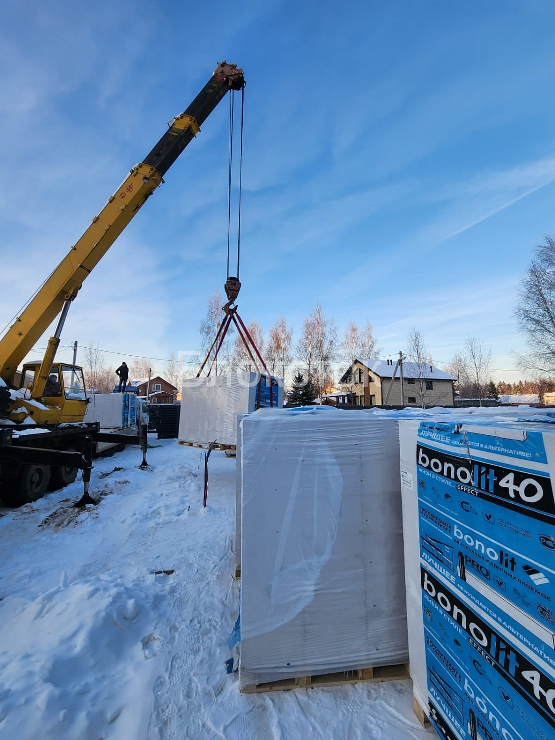 Газобетонные перегородочные блоки Бонолит Проджект Электросталь 600х75х200, D600
